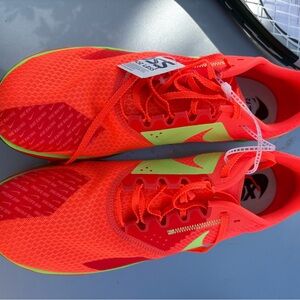 Vibrant Red and Yellow Athletic Shoes